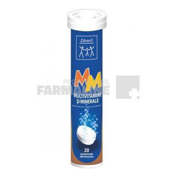 Zdrovit MM Multivitamine si Minerale 20 comprimate efervescente