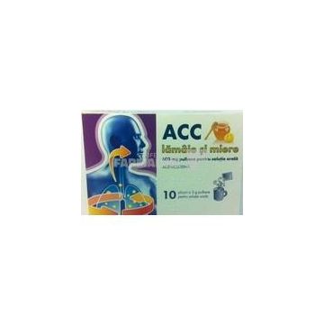 ACC Lamaie si miere 600 mg 10 plicuri