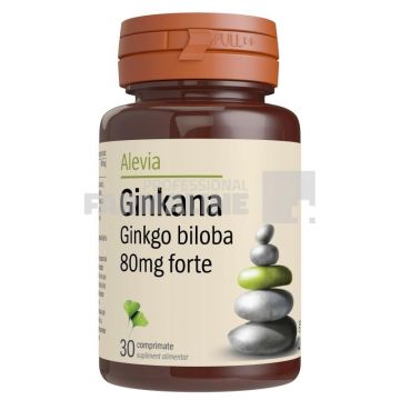 Alevia Ginkana Ginkgo Biloba Forte 80 mg 30 comprimate