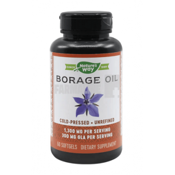 Borage (Limba-mielului) 1300mg 60 capsule