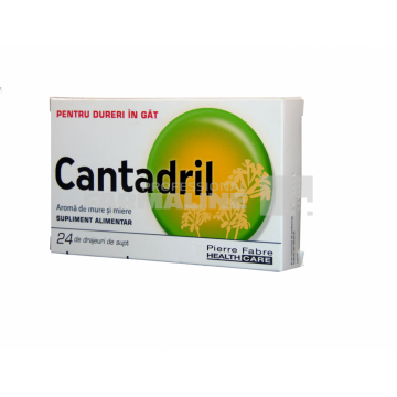 Cantadril cu aroma de mure si miere 24 drajeuri