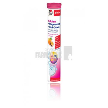 Doppelherz Aktiv Calciu + Magneziu + Zinc + Seleniu 15 comprimate efervescente