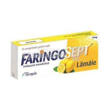 Faringosept lamaie 10 mg 10 comprimate de supt