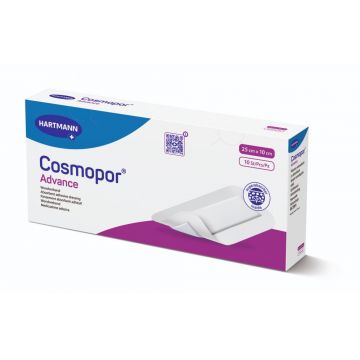 Hartmann Cosmopor Advance Plasture 25 cm x 10 cm 10 bucati