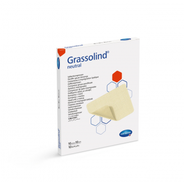 Hartmann Grassolind comprese impregnate cu unguent 10 cm x 10 cm 10 bucati
