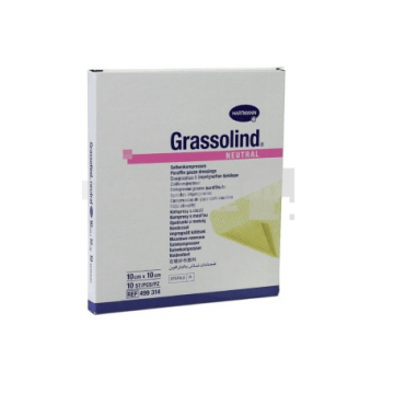 Hartmann Grassolind comprese impregnate cu unguent 10 cm x 10 cm 10 bucati