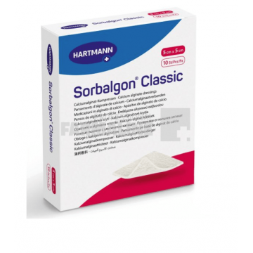 Hartmann Sorbalgon Compresa sterila 5 cm x 5 cm 10 bucati