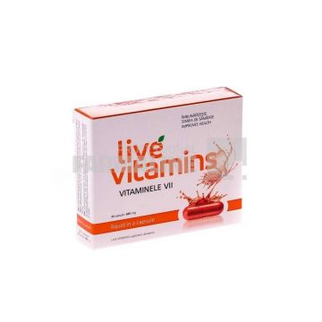 Live Vitamins Vitaminele vii 30 capsule