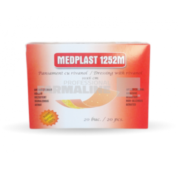 Medplast Plasturi cu rivanol 10 cm x 6 cm 20 bucati