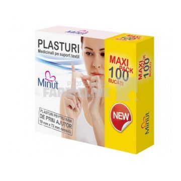 Minut Plasture pentru rani 1,9 cm x 7,2 cm 100 bucati