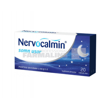 Nervocalmin somn usor cu valeriana 20 capsule moi