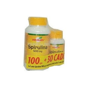 Spirulina 500 mg 100 tablete + 30 tablete Cadou