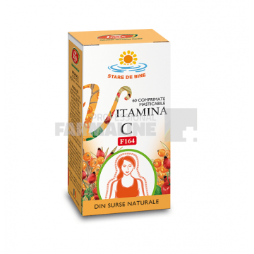 Vitamina C naturala 60 comprimate masticabile
