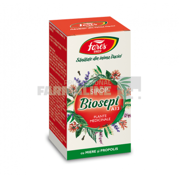 Biosept A13 Sirop cu Miere, Vitamina C Si Propolis 100ml