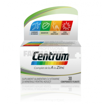 Centrum Complet de la A la Zinc 30 comprimate