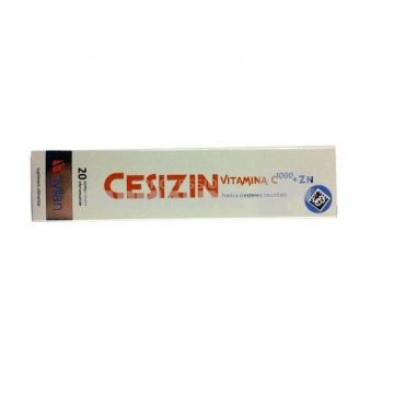 Cesizin Vitamina C 1000 +Zn 20 comprimate efervescente
