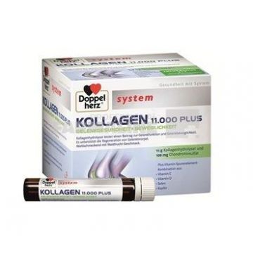 Doppelherz System Kollagen 11.000 plus 10 flacoane