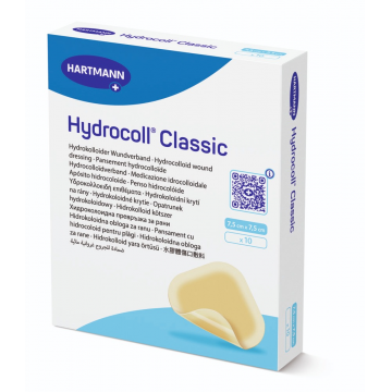 Hartmann Hydrocoll Pansament cu hidrocoloid 7,5 cm x 7,5 cm 10 bucati