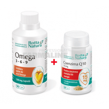 Omega 3-6-9 90 capsule + Coenzima Q10 30 capsule