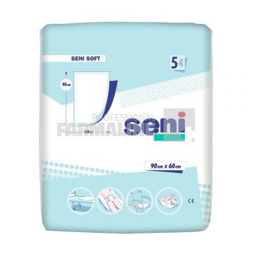 Seni Soft Super Aleze igienice 90 cm x 60 cm 5 bucati