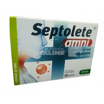 Septolete Omni Lamaie si soc 3 mg/1mg 16 pastile