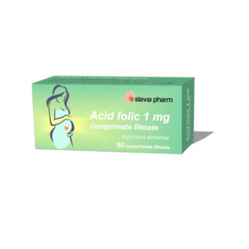 Acid folic 1 mg 50 comprimate