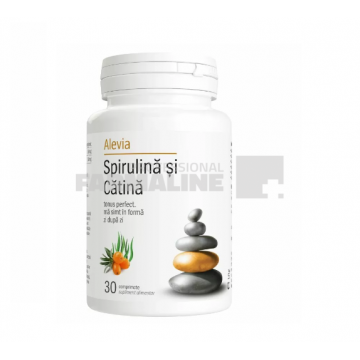 Alevia Spirulina si catina 30 comprimate