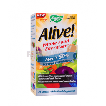Alive! Once Daily Men's 50+ Ultra Potency 30 tablete