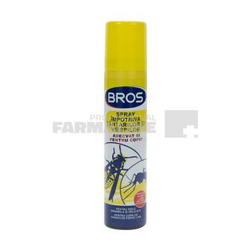 Bros Spray impotriva tantarilor si viespilor adecvat pentru copii 90 ml