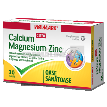 Calciu - Magneziu - Zinc osteo 30 tablete