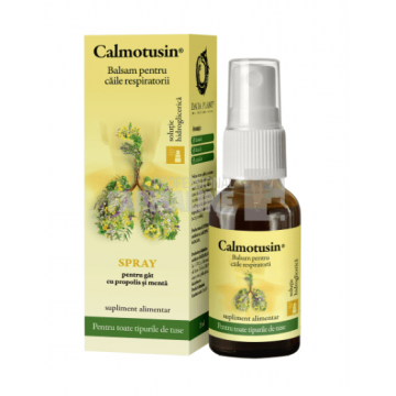 Calmotusin spray pentru gat cu propolis si menta 20 ml