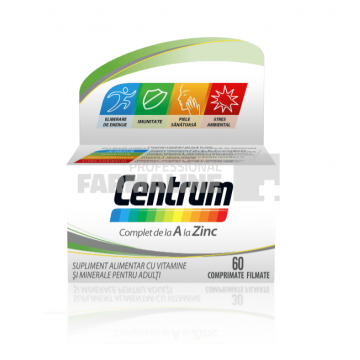 Centrum de la A la Zinc 60 comprimate