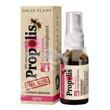 Dacia Plant Extract Natural de Propolis si Echinacea fara alcool - solutie hidroglicerica 20ml