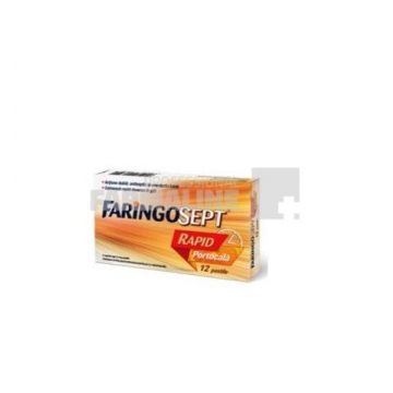 Faringosept Rapid portocala 2 mg/0,6 mg/1,2 mg 12 comprimate