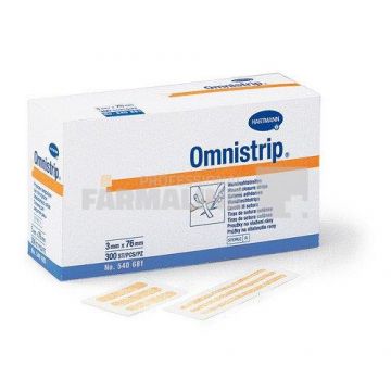 Hartmann Omnistrip bandelete sutura 3 mm x 76 mm 5 strip/plic 50 bucati