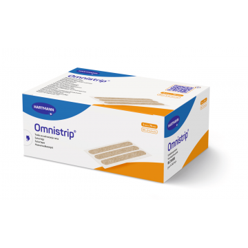 Hartmann Omnistrip Plasture hipoalergenic pentru suturi 3 mm x 76 mm 5 strip/plic 50 bucati