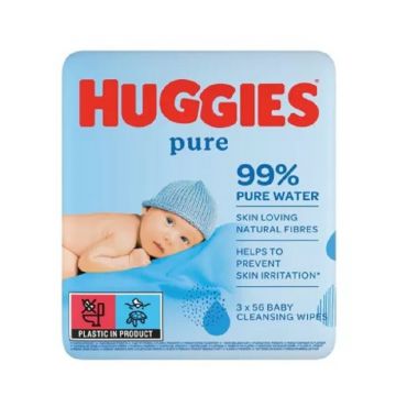 Huggies Pure Servetele umede 56 bucati x 3 pachete