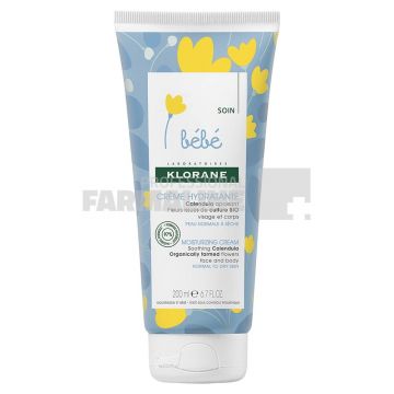 Klorane Bebe Crema hidratanta cu vitamine 200 ml