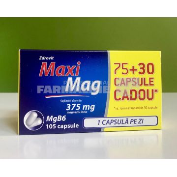 Maxi Mag 75 capsule + 30 capsule Cadou