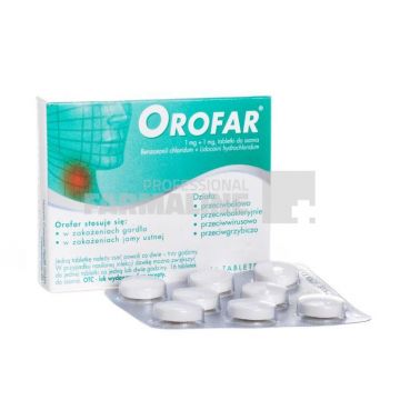 Orofar 1 mg/1 mg 24 comprimate