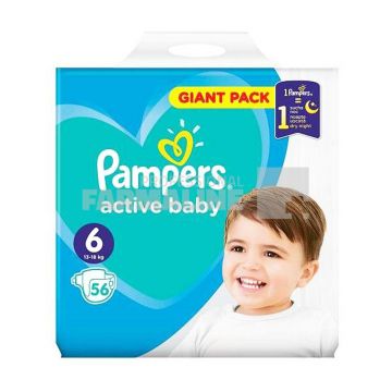 Pampers Active baby nr.6 ( 13 - 18 kg ) 56 bucati