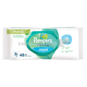 Pampers Aqua Pure Servetele umede 48 bucati