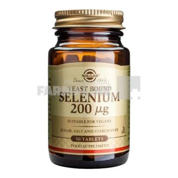 Solgar Seleniu 200 mcg 50 tablete