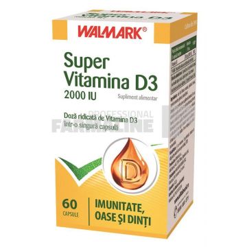 Super Vitamina D3 2000UI 60 capsule