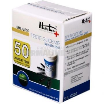 Teste glicemie Healthy Line SHL - GS50 50 bucati