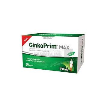 Walmark Ginkoprim max 120 mg 60 tablete + Portfard Cadou