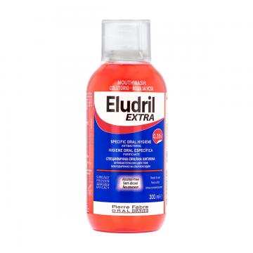 Apa de gura antibacteriana 0.2%CHX Extra, 300ml, Eludril