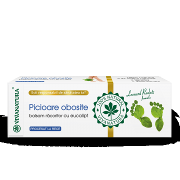 Balsam racoritor cu eucalipt pentru picioare obosite, 75ml, VivaNatura