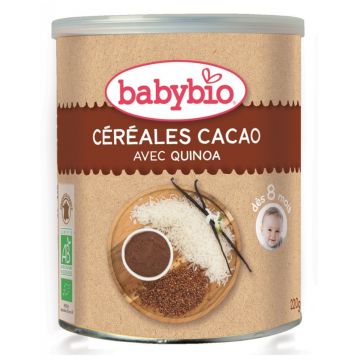 Cereale cu quinoa si cacao Bio, 220g, BabyBio