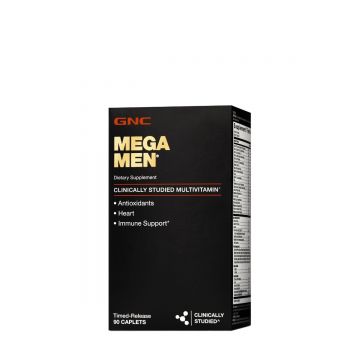 Complex de multivitamine pentru barbati Mega Men, 90 tablete, GNC